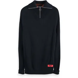 Scotch & Soda Herren Pullover Lightweight Rib Knit 152347-0002 S - Night - S
