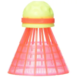 Speedminton Racketsport ballen 3-delige speeder fun tube Speedminton Bälle, Gelb/Rot, Einheitsgröße EU