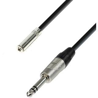 Adam Hall Cables 4 STAR BYV 0300 Symmetrisches Kabel REAN Miniklinke Female TRS auf Klinke TRS | 3 m