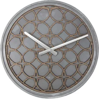 NeXtime 3212BR, Wand, Mechanische Pendeluhr, Kreis, Braun, Grau, Erwachsene, Modern - Bronze, Grau