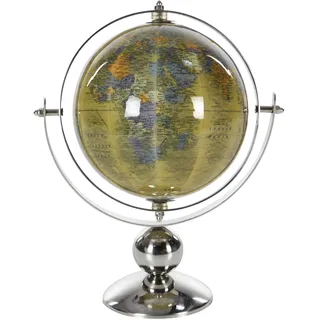 Deco 79 Traditionelle Edelstahl-Kugel, 15,2 cm L x 22,9 cm B x 27,9 cm