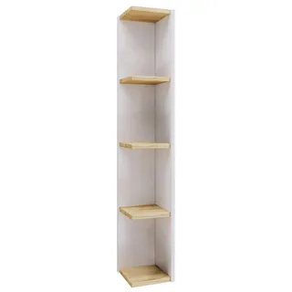 VCM Eckregal 15 40 x 30 x 180 cm Braun