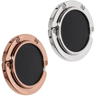 kwmobile 2X Tisch Handtaschenhalter Haken - Faltbare Antirutsch Taschenhaken Halterung Handtaschen