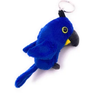 Onwomania Plüschtier Stofftier Kuscheltier Vogel Papagei Hyazinth Ara Blau