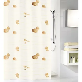 KLEINE WOLKE Duschvorhang Miami 180 x 200 cm beige