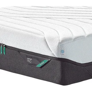 Tempur Matratze PRO Medium , Anthrazit, Weiß , Textil , Füllung: Viskoelastischer Kern , rechteckig , 180x200 cm , Über- und Sondergrößen erhältlich, Bezug abnehmbar/waschbar, für verstellbare Lattenroste geeignet, alternative Größen erhältlich, Bezug rundum abnehmbar , Schlafzimmer, Matratzen, Viscomatratzen