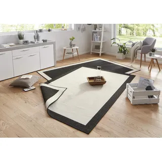 HANSE HOME Panama Wendeteppich 160 x 230 cm Schwarz/Weiß