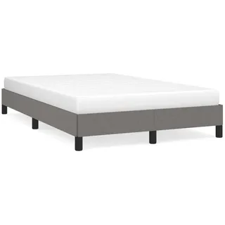 Bettgestell Dunkelgrau 120x190 cm Stoff - Grau