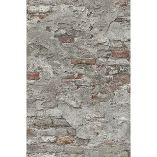 Rasch Textil Vliestapete Factory III 0,40 m x 53 m grau/rot 939330
