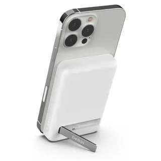 Belkin Bpd004btwt Magnetisches Kabelloses Ladegerät 5.000mAh - White