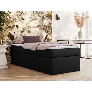 MKS Boxspringbett ZERO 90 x 200 cm H4 Schwarz