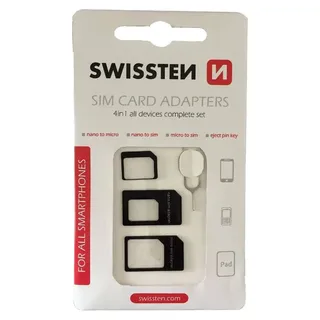 Swissten 3in1 microSIM/nanoSIM-Kartenadapter
