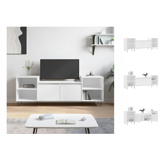 vidaXL TV-Schrank Weiß 160x35x55 cm Holzwerkstoff