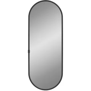 vidaXL Wandspiegel Schwarz 40x15 cm Oval