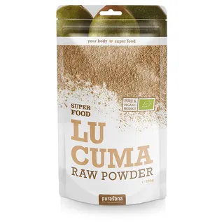 Purasana Lucuma Pulver Bio 200g - köstlich, süße Frucht - Gute Alternative zu Zucker, vegan, laktosefrei, glutenfrei