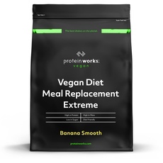 Protein Works - Veganer Mahlzeitenersatz Extreme | Banana Smooth | Zur Gewichtsabnahme und -kontrolle | 100% pflanzlich | 1kg