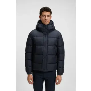 BOSS für Herren. 50528573 Omaris marineblauer Mantel (50), Lässig, Polyester