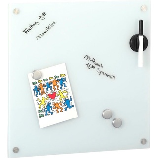 Zeller Glas-Magnettafel 40,0 x 40,0 cm weiß