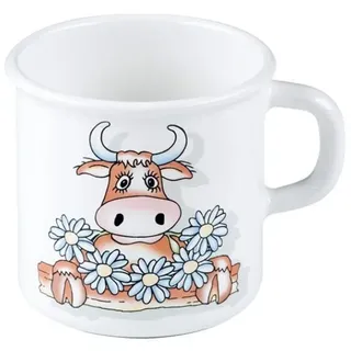 RIESS Topf mit Bördel Emaille 8cm,3/8 Liter