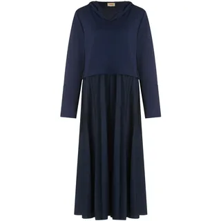 Bodykleid CARTOON "Casual-Kleid mit Kapuze", Damen, Gr. 34, EURO, blau (dunkelblau), Obermaterial: 50% Viskose CV. 45% Polyester PES. 5% Elasthan EL., Kleider Bodykleid
