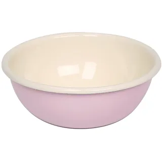 Riess, 0303-006, Küchenschüssel 14, CLASSIC - BUNT/PASTELL, Farbe Rosa, Durchmesser 14 cm, Höhe 5.1 cm, Inhalt 0.47 Liter, Emaille, Induktion