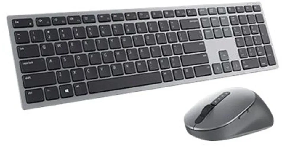 Bild von Premier Multi-Device - Tastatur & Maus Set - Französisch - Grau