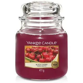 Yankee Candle Black Cherry mittelgroße Kerze 411 g