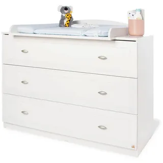 Pinolino Wickelkommode , Weiß , Kunststoff , 120x101x80 cm , Babymöbel & Kindermöbel, Babyzimmer, Wickelkommoden & Zubehör, Wickelkommoden