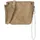 Fritzi03N Vintage Crossbody Kunstleder Damen Umhängetasche Handtasche Festival City vegan abnehmbarer Anhänger Vintage-Waschung 22,5 x 20,5 x 8,5 cm, Braun