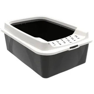 Rotho Katzentoilette Bonnie M Schwarz/Grau