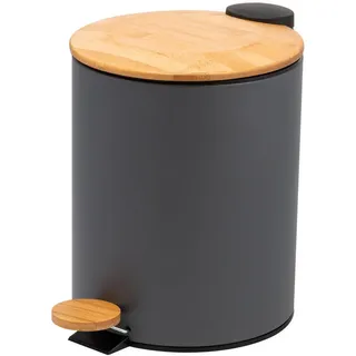 bremermann Mülleimer, grau , Grau , Metall , 21x27x29.5 cm , Haushalt & Reinigung, Reinigung, Mülleimer & Abfallsammler