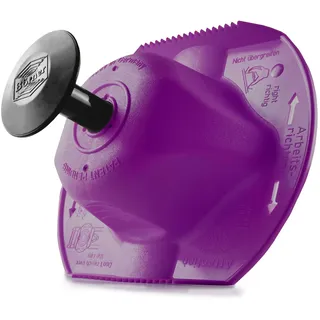 Börner Sicherheitsfruchthalter (Violett) • Fingerschutz für Hobel/Küchenreibe • Handschutz für sicheres Hobeln & Reiben • Gemüsehalter für alle Börner V-Hobel & Reiben • Fruchthalter