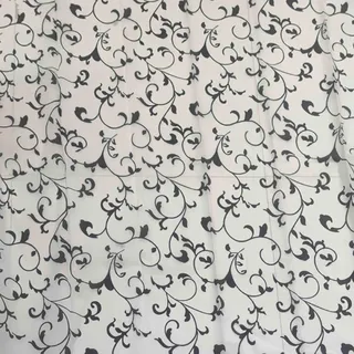 Gedy Corinzia Vorhang, 240 x 200 cm, Weiß/Schwarz