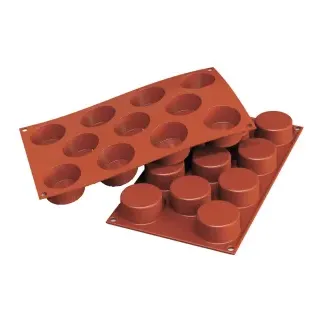 SCHNEIDER Backform, Silikon-Backform für Gebäck, Form: Mini Zylinder