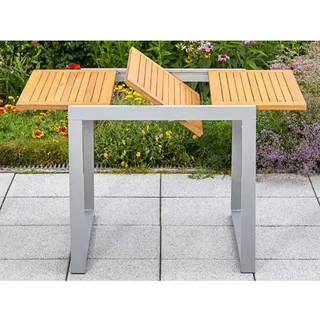 Merxx Naxos Ausziehtisch 70 x 120 x 74 cm beige/silber