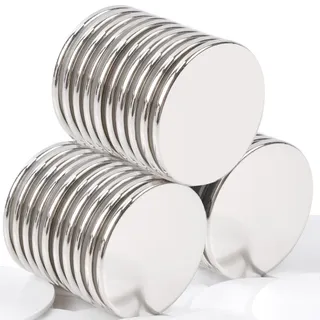 MIN CI 30x2mm Magnete Stark Groß, 30Stück Neodym Magnet Selbstklebend Stark Magneten für Magnettafel Kühlschrank Starke Magnete Rund Klein Flach Klebe Magnet