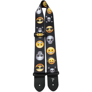 Perri's Leathers LPCPE-8219 2.5" Heat Transfer Emoji Guitar Strap