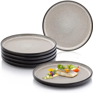 sänger Speiseteller beige Stein, 6-teilig, Rund, kratzfest, Essen | Trinken, Geschirr, Teller, Speiseteller