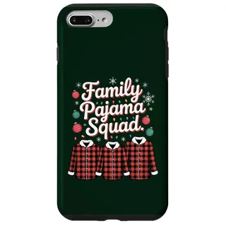 Hülle für iPhone 7 Plus/8 Plus Familien-Pyjama Squad Weihnachten passend