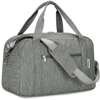 Narwey für Ryanair Handgepäck 40x20x25 Kleine Reisetasche Handgepäck Tasche für Flugzeug Weekender Sporttasche Damen Herren 20L (Grau)