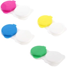 SPORTS WORLD VISION Kontaktlinsen Transportbehälter Klappdeckel Flache Behälter Mengenkauf Box 4er Pack, 8er Pack oder 12er Pack