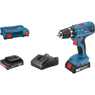 Bosch GSR 18V-21 inkl. 2 x 2,0 Ah + L-Case