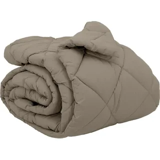 vidaXL Winterbettdecke Hellgrau 200 x 200 cm Mikrofaser - Hellgrau