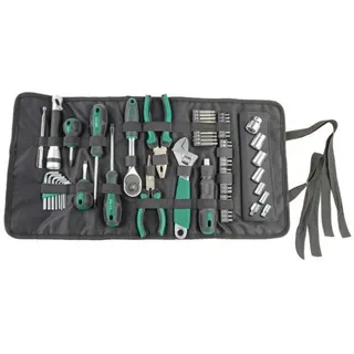 Brüder Mannesmann Werkzeuge Werkzeug-Rolltasche 65-tlg. (M21170)