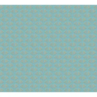 A.S. Création Trendwall 2 Vliestapete 10 m x 5 cm 379574 blau/gold/türkis