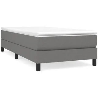 vidaXL Boxspringbettgestell 90 x 190 cm Dunkelgrau