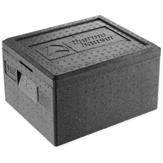 Bild EPP-Thermobox GN 1/2 inklusive Deckel 14 Liter Volumen - 39 x 33 x 23 cm, Schwarz