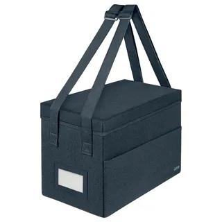Leitz Arbeitstasche mit Deckel, Faltbare 14 Zoll Laptoptasche, Organizer mit 3 Fächern, Bürotasche für Damen und Herren, Notebook-Tasche für Schule und Home Office, Verstellbare Griffe, Grau, 67240089