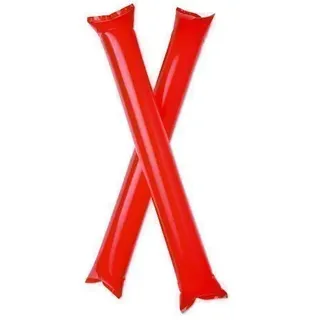 eBuyGB Cheering Sticks – Bang Bang Noise Makers/Clappers für Fußball und Sportveranstaltungen, rot