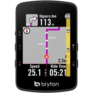Bryton Rider 550 GPS Fahrradcomputer mit 37 Stunden Akkulaufzeit, 2,8-Zoll Farbdisplay und Fahrradnavigation